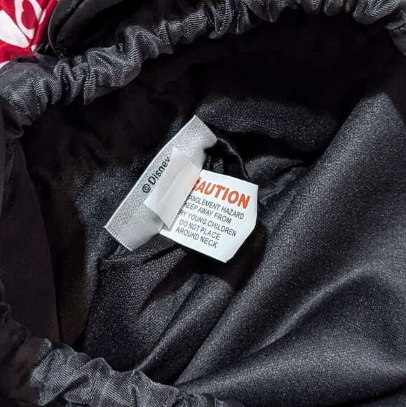 DisneyParks Minnie Mouse Ear/Red White Polka Dot Bow Ruffled Drawstring Backpack - Picture 14 of 15